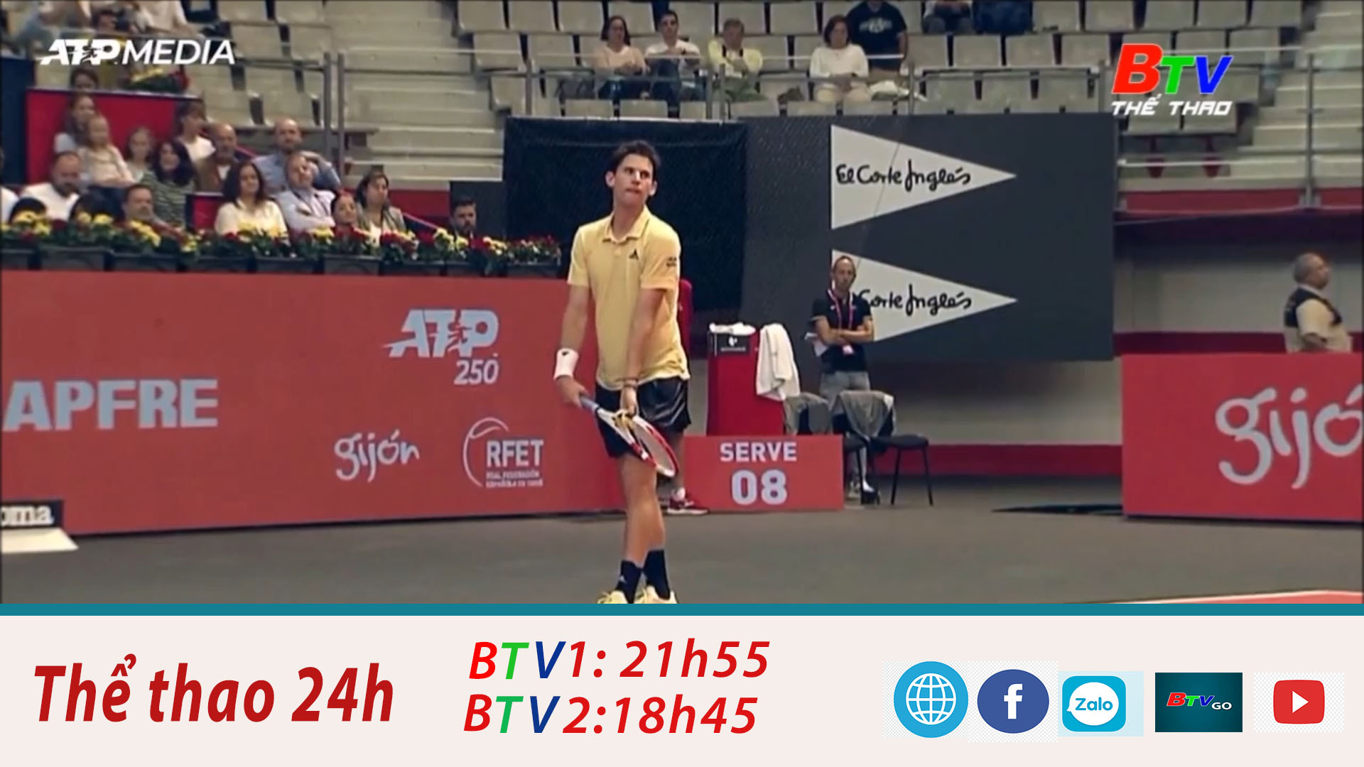 Dominic Thiem vào vòng 2 Giải quần vợt Gijon mở rộng